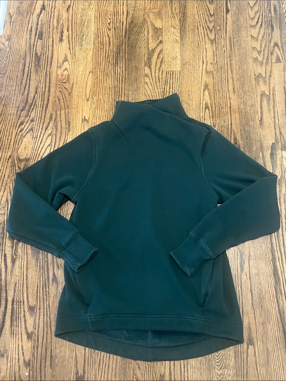 Athleta Forest Green Funnel Neck Sweatshirt